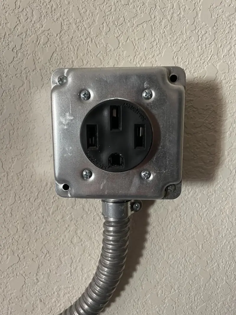 NEMA 14-50 outlet installed for Smart Home Electrical in Avondale